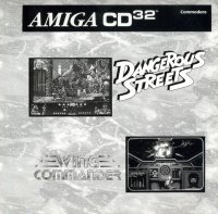 Dangerous Streets & Wing Commander PAL Amiga CD32 PAL box art